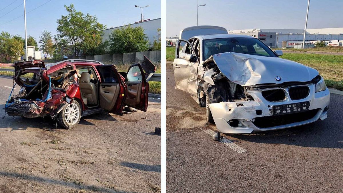 BMW wjechało w Volvo w Lublinie