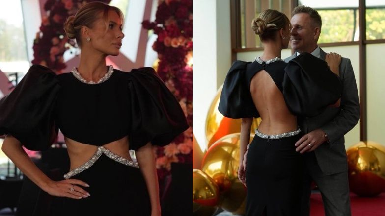 Izabela Janachowska odziała czarną odważną sukienkę na wesele