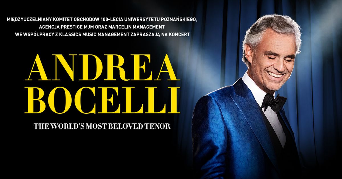 Bocelli w Poznaniu. Wielki koncert na stulecie Uniwersytetu Poznańskiego