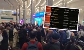 Chaos w Dubaju. Podróżni koczują w  terminalu, miasto opustoszało