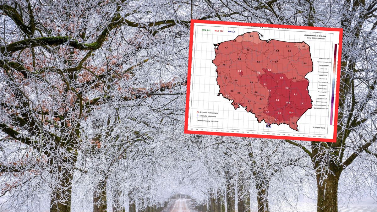 W Polsce odnotowane wyraźne odchylenie temperatury od średniej  