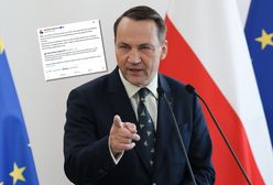 Szef MSZ Iranu dodał wpis po polsku. Stanowcza reakcja Sikorskiego