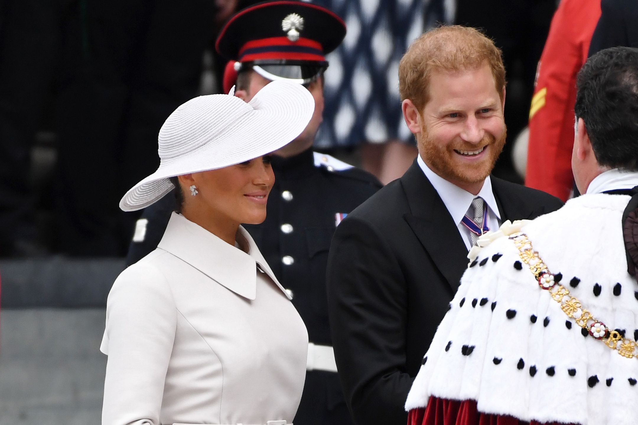 Meghan Markle i książę Harry celebrują platynowy jubileusz królowej w Londynie 