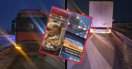 Zatrzymał się na A4 i sięgnął do słoika. Będzie miał poważne kłopoty