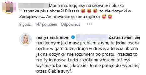 Marianna odpowiada na krytykę stylizacji 