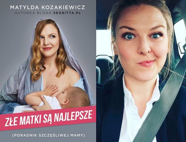Blogerka przebrana za MATKĘ BOSKĄ karmi 2-letnie dziecko piersią na okładce książki...