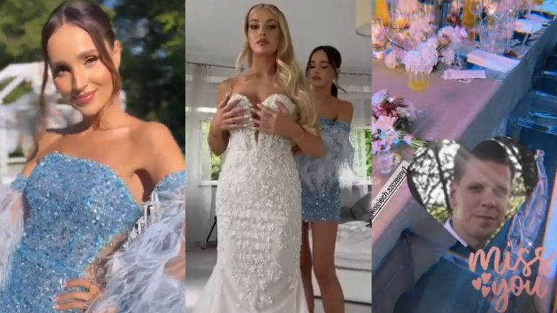 Marina Łuczenko na weselu przyjaciółki