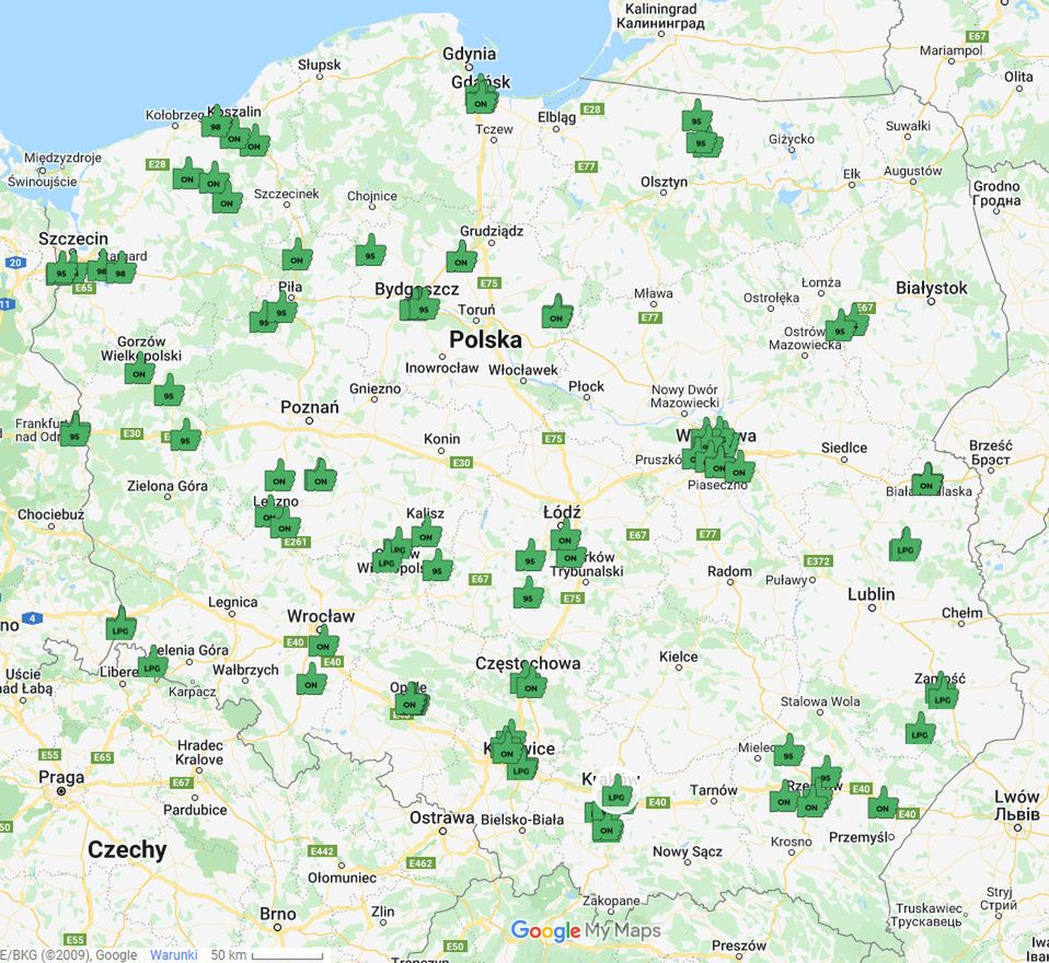 Powstała mapa kontroli jakości paliw. Kierowcom łatwo będzie zobaczyć "trefne" stacje