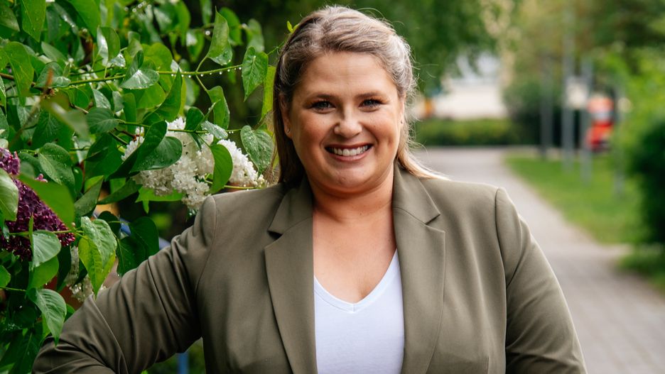 Ela Romanowska na planie "Naszego nowego domu"