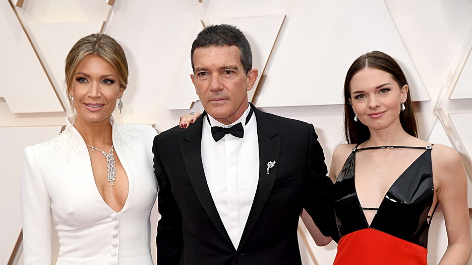 Antonio Banderas z przyjaciółką i córką.