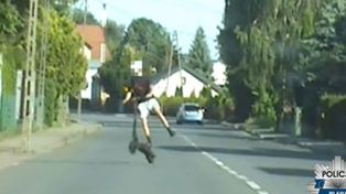Niebezpieczna jazda hulajnogą elektryczną. 16-latek stanie przed sądem rodzinnym! [VIDEO]
