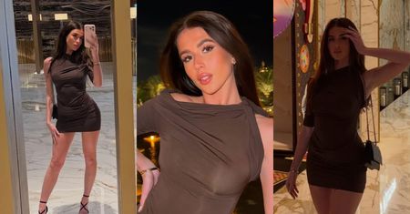 Roksana Węgiel szwenda się po Dubaju i pozuje w ZABÓJCZEJ MINI na tle ozdób Louis Vuitton. Poczuliście powiew luksusu? (ZDJĘCIA)
