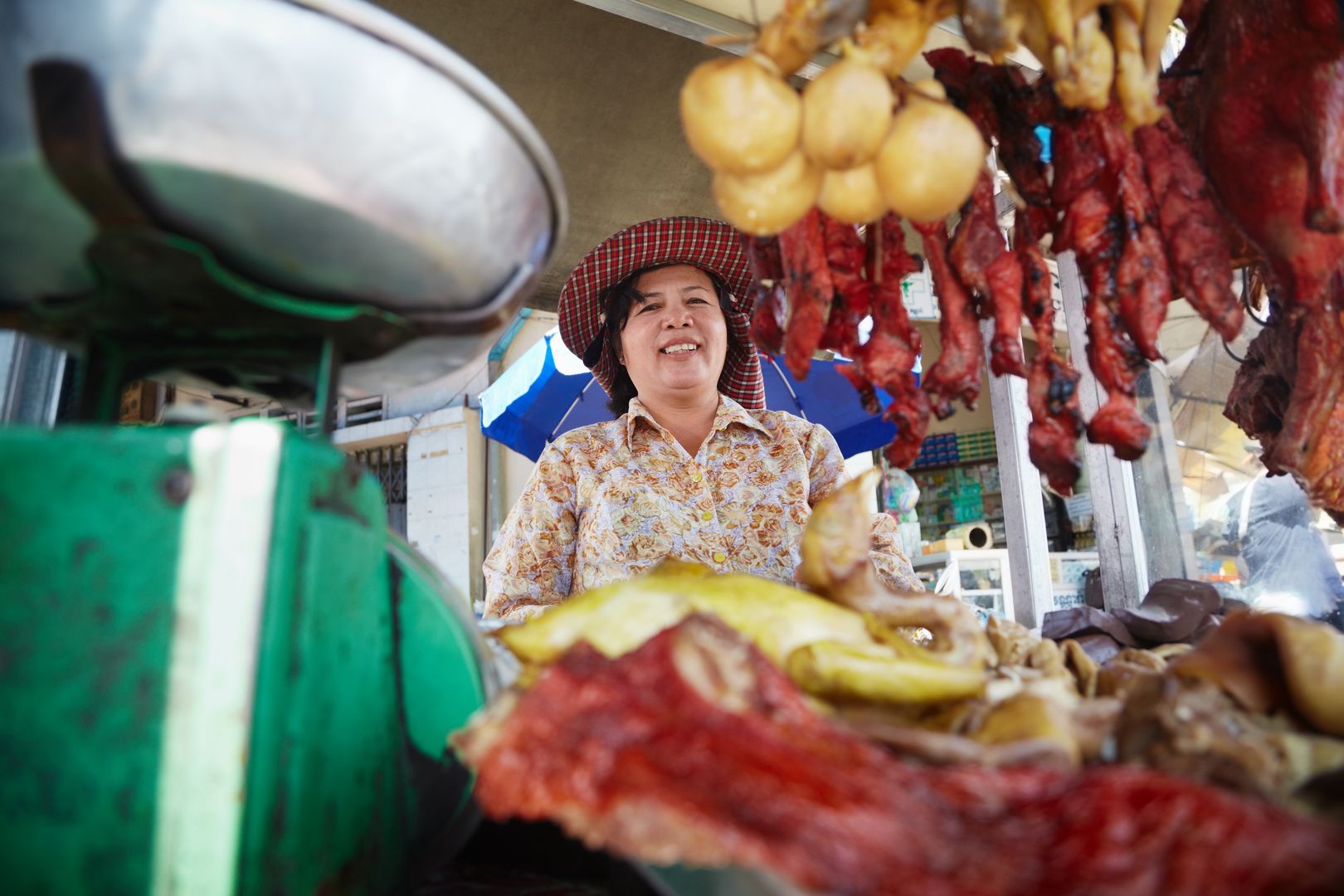 Targ w Phnom Penh, stolicy Kambodży
