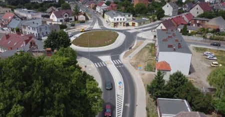 Nowe rondo w Margoninie