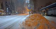 Zakopane: Mocne uderzenie zimy. Spadło kilkanaście centymetrów śniegu