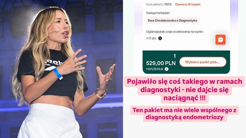Ewa Chodakowska tłumaczy się z reklamy pakietu badań 