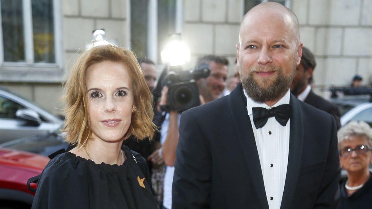 Maciej Stuhr z żoną Katarzyną