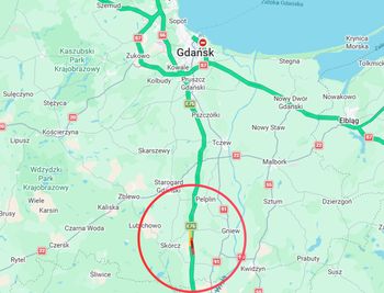 Wypadek na A1. Zablokowany pas w stronę Gdańska