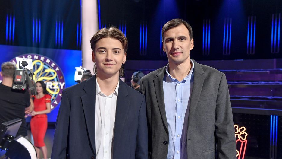 Milionerzy, odcinek specjalny: Szymon Bieniuk i Jarosław Bieniuk na planie
