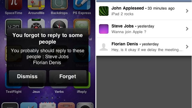 iReply - nigdy więcej nie zapomnisz przeczytać wiadomości 1