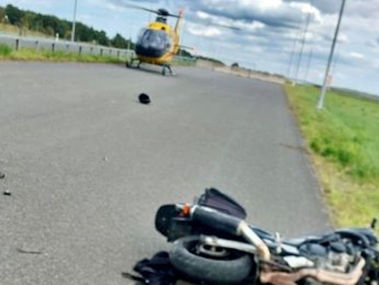 Chwaszczyno: Śmiertelny wypadek motocyklisty. Jechał bez uprawnień