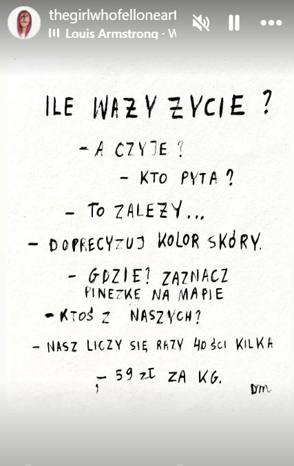 Matylda Damięcka - "ile waży życie"