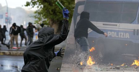 5 tysięcy osób wyszło na ulice. Starcia w Rzymie