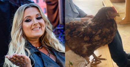 Gosia Andrzejewicz poszła do kościoła z KURĄ. "Siedziała w ławeczce, ksiądz też przyszedł ją pogłaskać" (WIDEO)