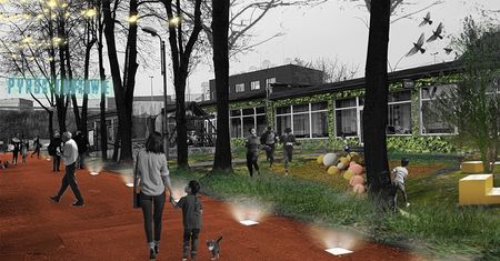 Ruda Śląska. Wizja młodych architektów, przestrzeń przyjazna pieszym i rowerzystom