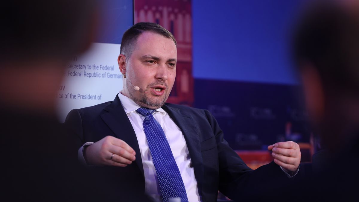 Kyrylo Budanov, head of Ukraine's presidential office, at the Riga Conference in Riga, Latvia, on Thursday, Sept. 10, 2026. Ukraine's allies in Europe are grappling with how to respond to a series of escalating hybrid attacks, ranging from sabotage, arson, cyber attacks and armed drones, that authorities pin on Russia. Photographer: Andrey Rudakov/Bloomberg via Getty Images