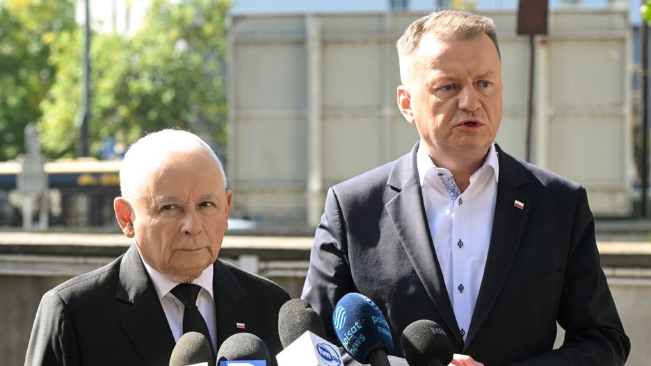 Jarosław Kaczyński i Mariusz Błaszczak