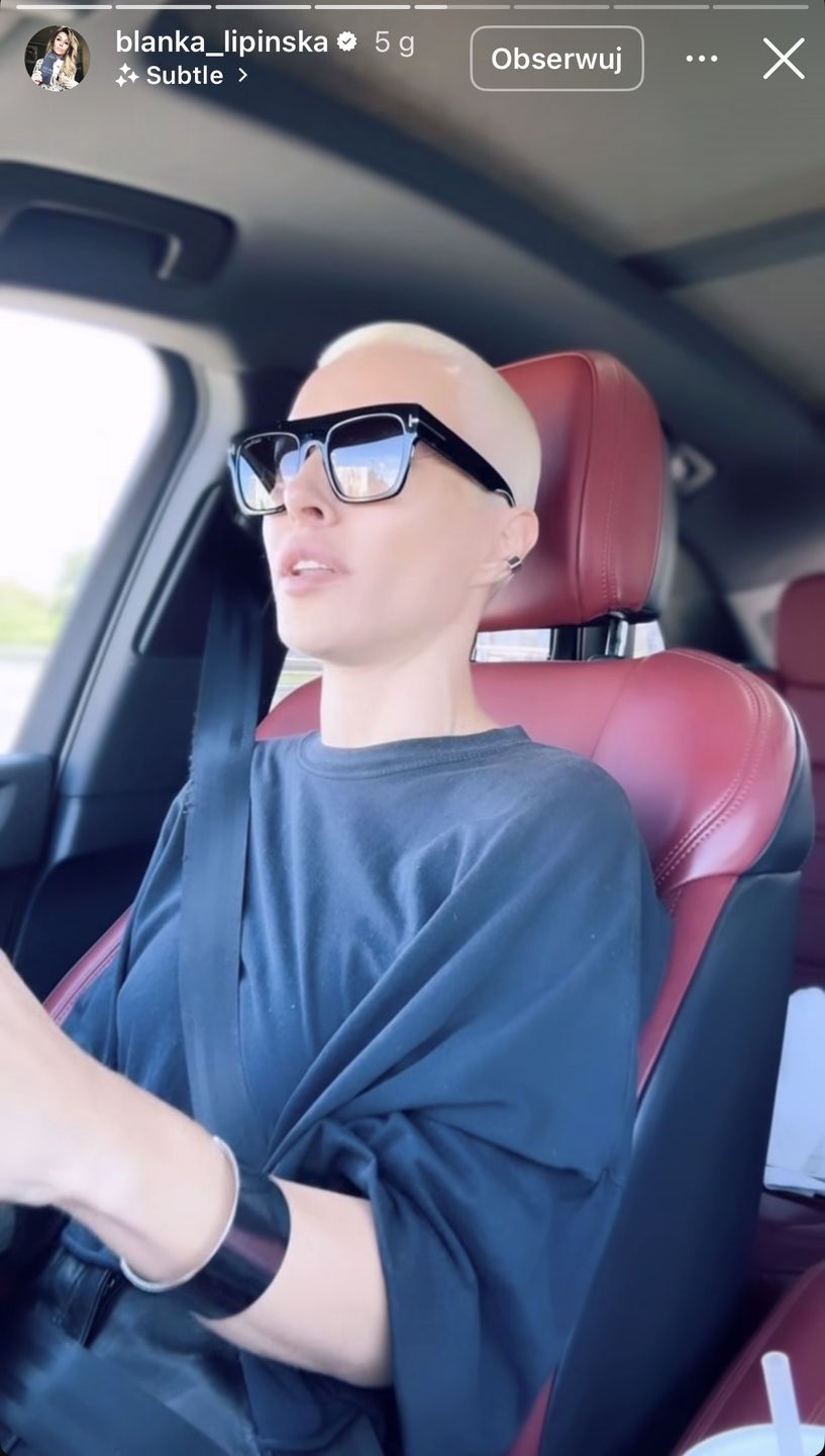 Blanka Lipińska psioczy po kolizji 