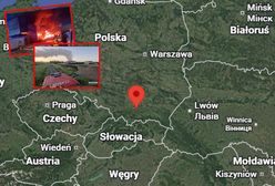 Małopolska: chmura dymu nad miastem. 100 strażaków w akcji