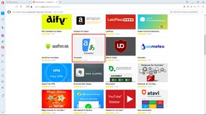 Opera: na liście rozszerzeń odnajdujemy Translator