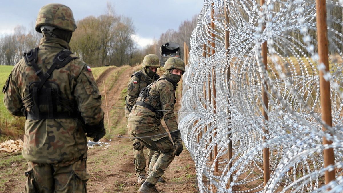 Budowa ogrodzenia na granicy z obwodem kaliningradzkim 