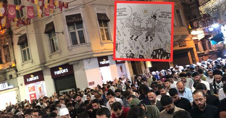 Tłum protestował w Stambule. Karykatura wywołała burzę. Autorzy zatrzymani