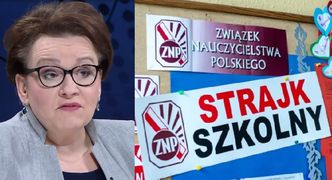 Zalewska uspokaja strajkujących nauczycieli: "Rozpoczęliśmy podwyżki"