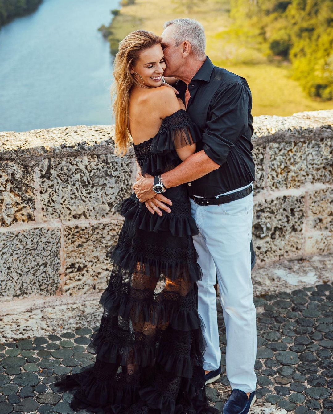 Izabela Janachowska z mężem