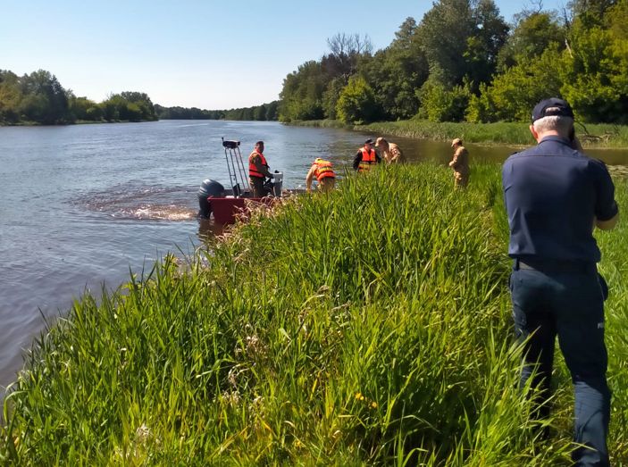 Fot. KPP w Pułtusku. Ciało mężczyzny wyłowiono z rzeki