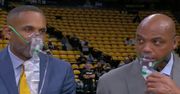 Co tam się działo? Komentatorzy NBA założyli maski tlenowe w studiu