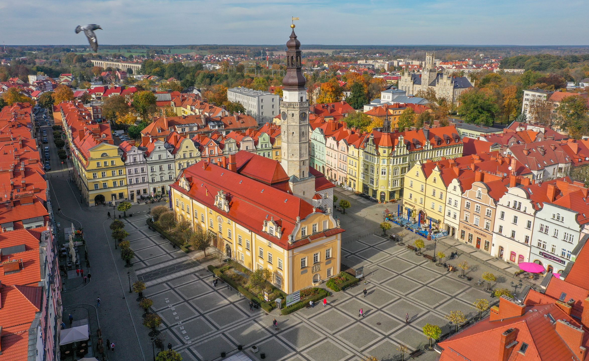 Bolesławiec z lotu ptaka