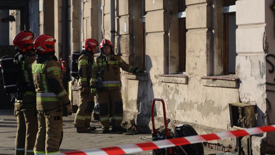 Ogień w kamienicy przy Jaworzyńskiej (Wojciech Obremski)