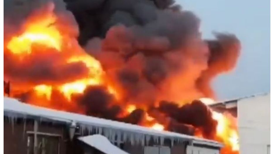 Pożar w Nowosybirsku