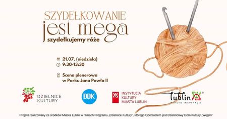 Warsztaty szydełkowania w parku Jana Pawła II — stwórz własne róże!