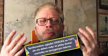 Jednym zdaniem skrytykował serial TVP. Nigdy nie był tak ostry