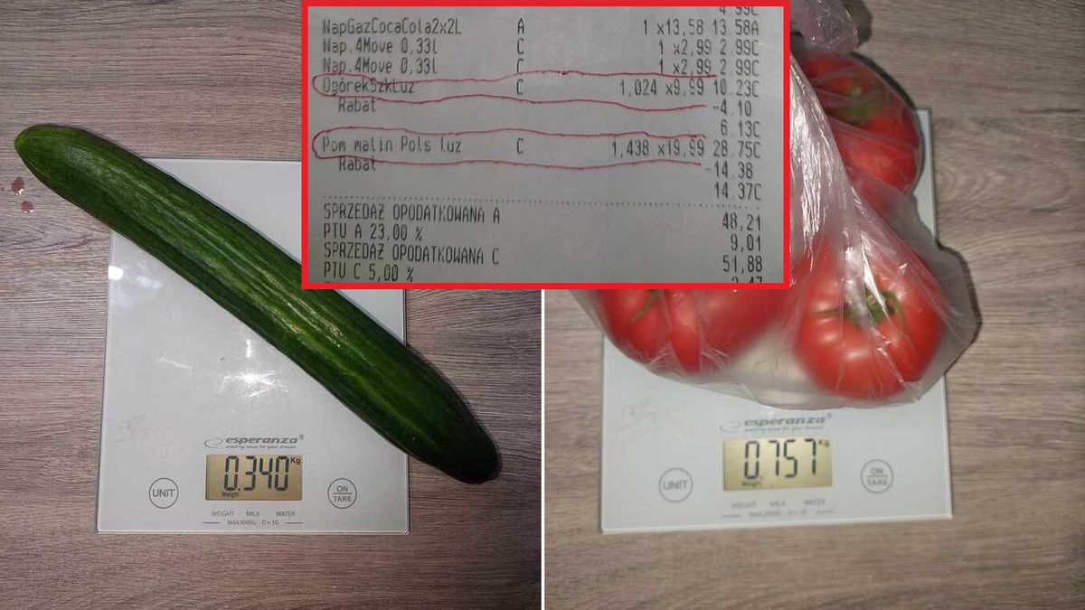 Kupiła warzywa w Biedronce. Porównała wagę