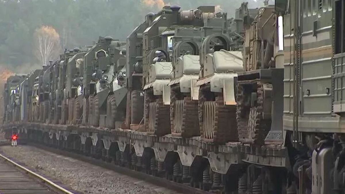 Transport sprzętu wojskowego Rosja