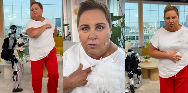 Kokieterka Dorota Wellman poszła W TANY Z ROBOTEM. "Na mój widok mężczyźni się obalają" (WIDEO)