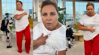 Kokieterka Dorota Wellman poszła W TANY Z ROBOTEM. "Na mój widok mężczyźni się obalają" (WIDEO)