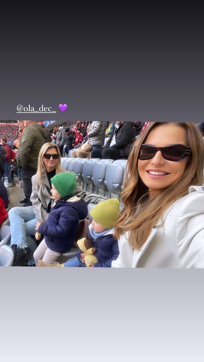 Anna Lewandowska kibicuje Robertowi Lewandowskiemu